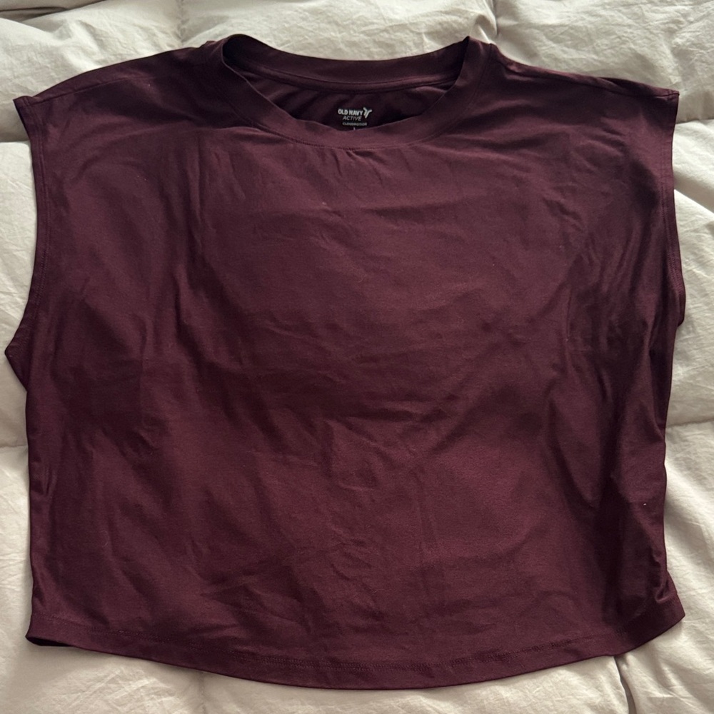 Old Navy Women's Sleeveless Crewneck Tank - Burgundy